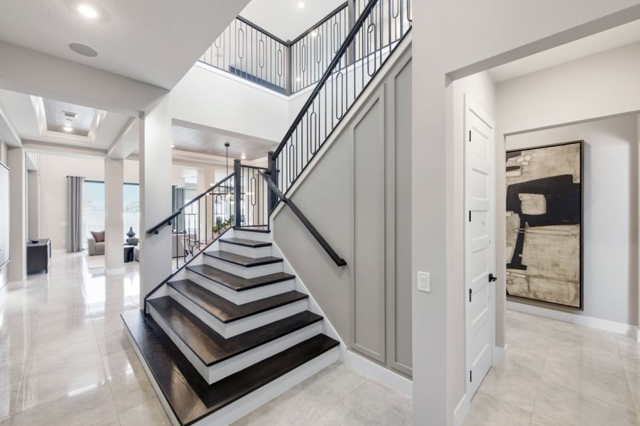 Representative furnished interior of a home built from the Livingston II by Pulte Homes in Marigold, Davie (Image 12).