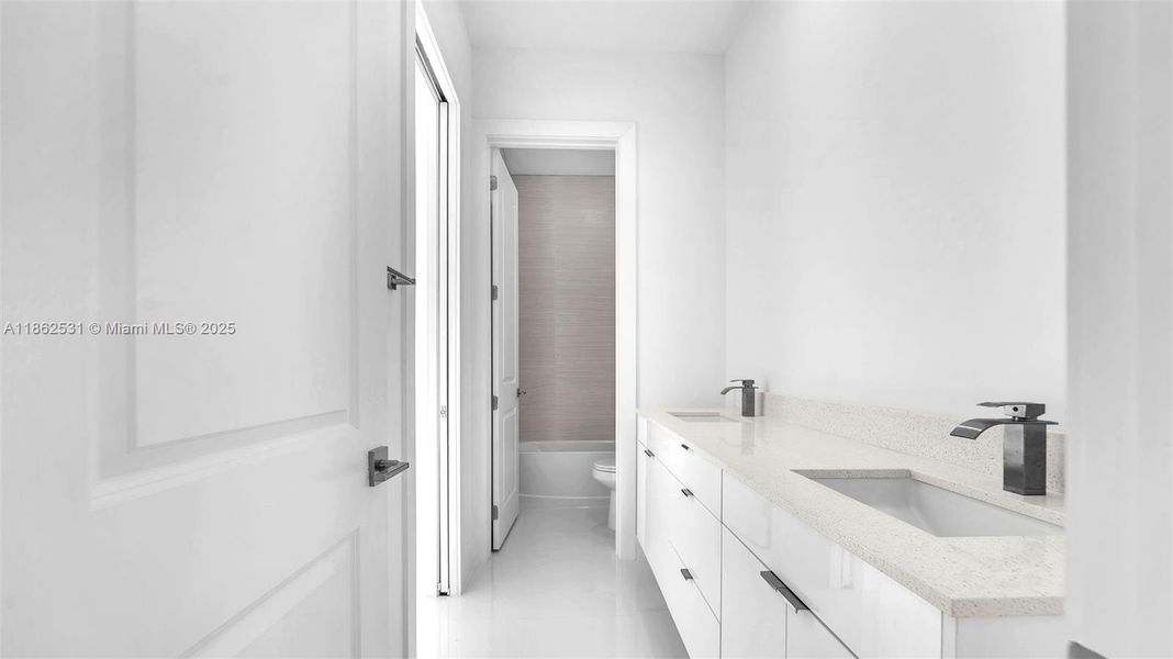 Furnished interior view inside a new home in , Miami (Image 8).