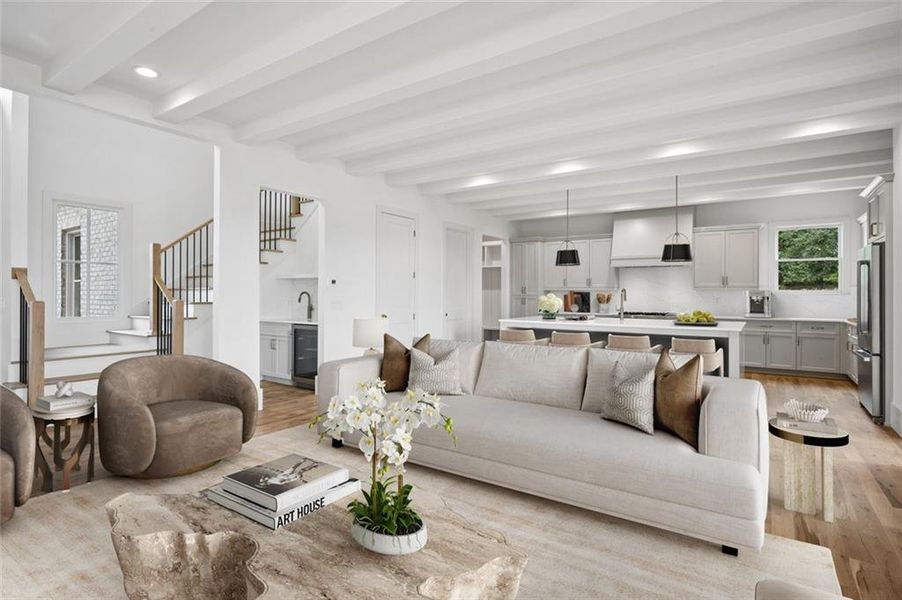 Furnished interior view inside a new home in , Bogart (Image 6).