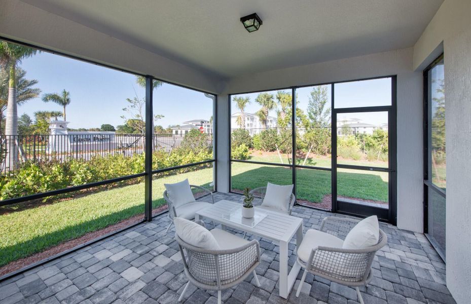 Furnished interior view inside a new home in Costa Pointe, Vero Beach (Image 6).