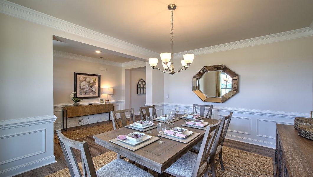Furnished interior view inside a new home in Reserve at Tap Root Farms, Fletcher (Image 23). Furnished interior view inside a new home in Reserve at Tap Root Farms, Fletcher (Image 23).
