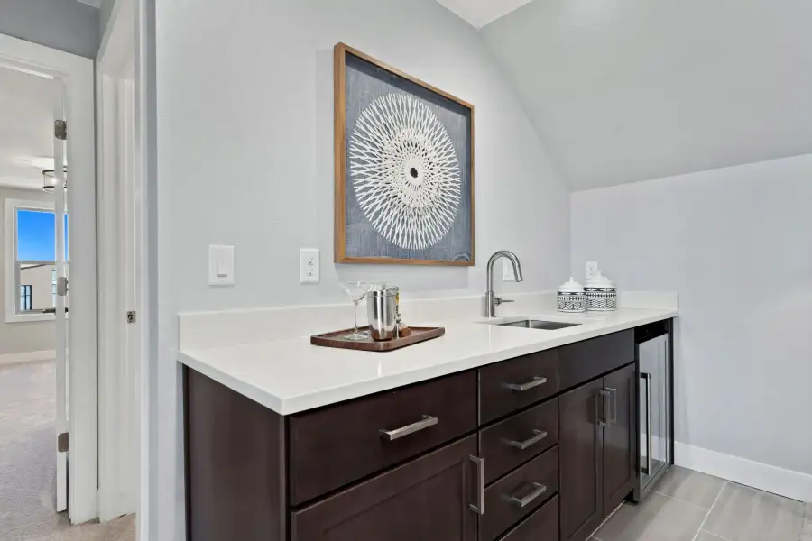 Furnished interior view inside a new home in The Courtyards at Lupton Village, Fort Lupton (Image 36).