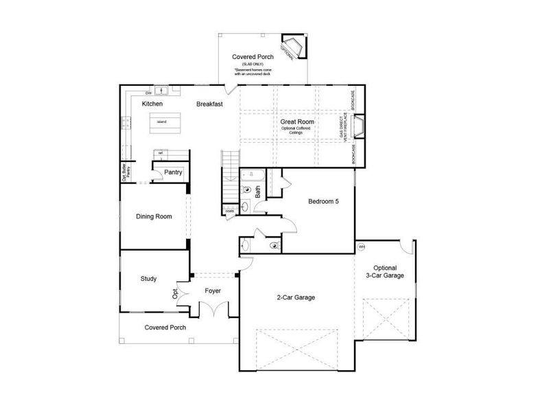 2D floor plan layout of this home in Livingstone Park, Kennesaw, GA (Image 5).