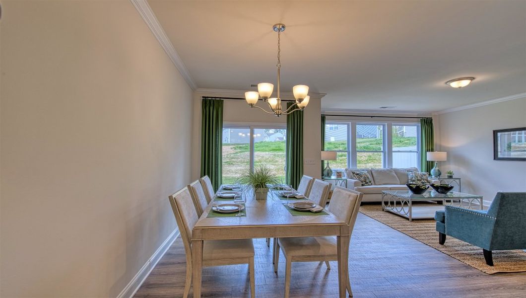 Furnished interior view inside a new home in Skybrook Corners, Huntersville (Image 10).