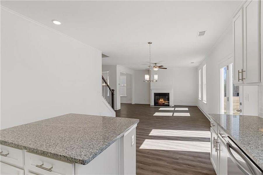 Furnished interior view inside a new home in Clark Farms, Flowery Branch (Image 10).