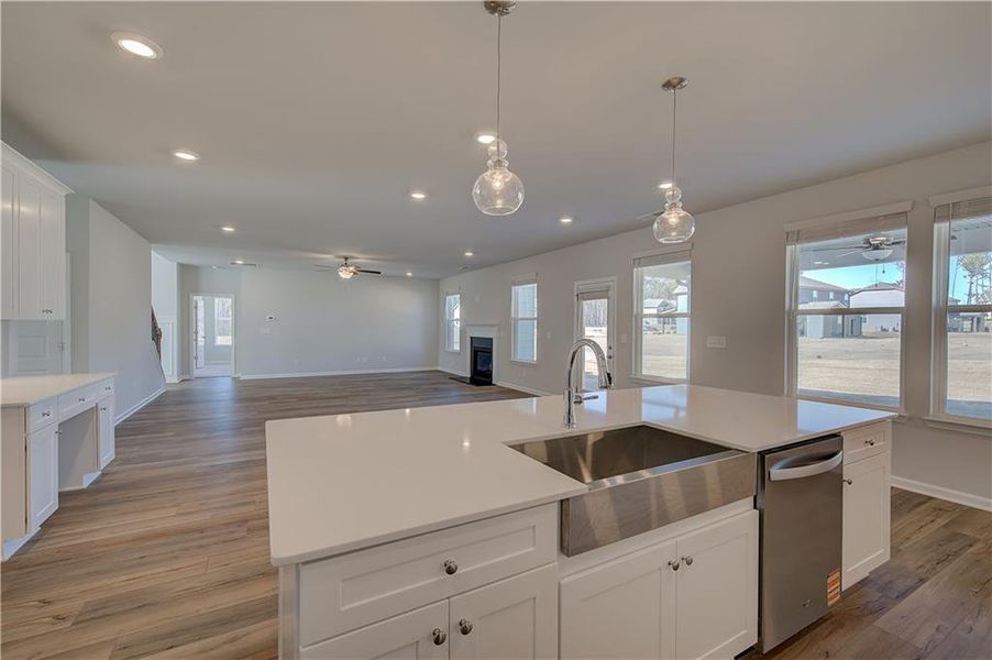 Furnished interior view inside a new home in Riverbend Overlook, Fayetteville (Image 6).