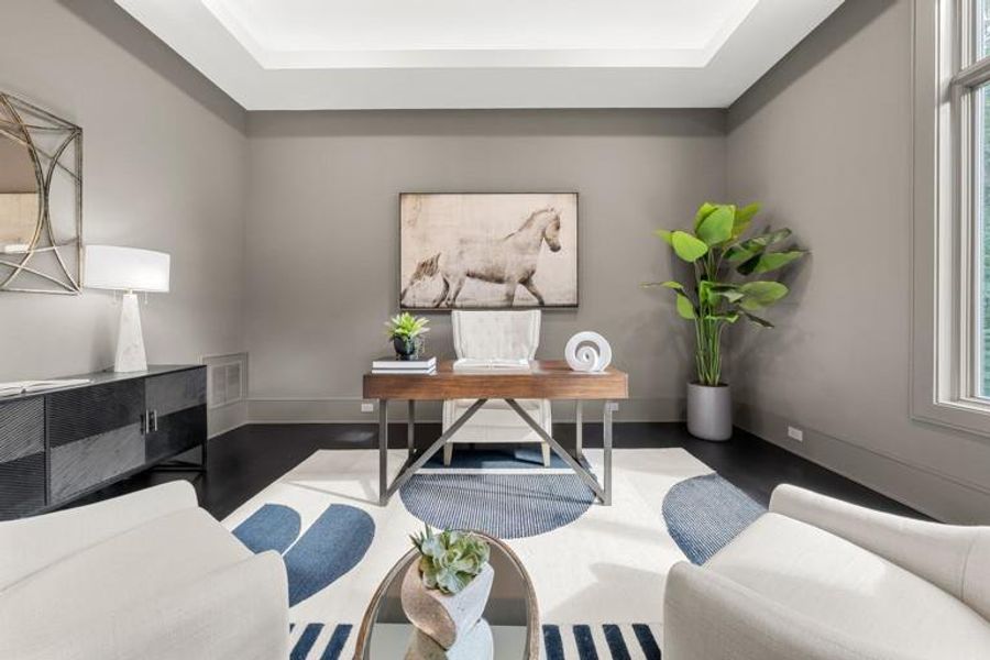 Furnished interior view inside a new home in , Sandy Springs (Image 66).