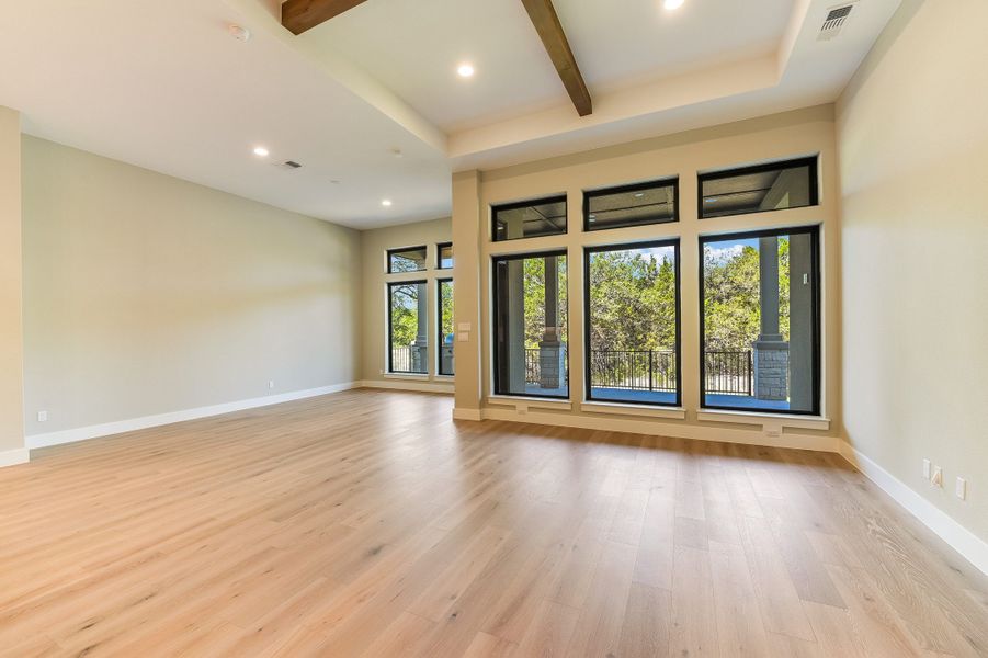 Representative unfurnished interior of a home built from the Sapphire by Giddens Homes in Riverstone, Georgetown (Image 52).