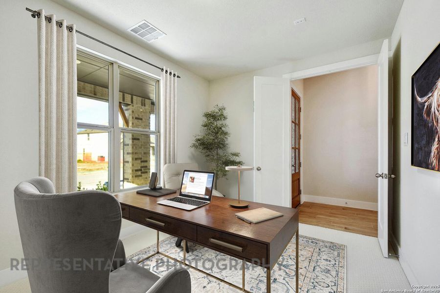 Furnished interior view inside a new home in Alsatian Oaks: 50ft. lots, Castroville (Image 17). Furnished interior view inside a new home in Alsatian Oaks: 50ft. lots, Castroville (Image 17).