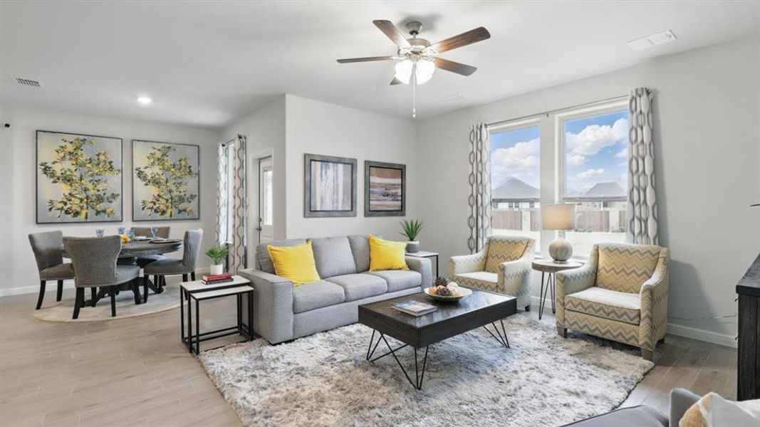 Furnished interior view inside a new home in Monarch at the Meadows, Denton (Image 25). Furnished interior view inside a new home in Monarch at the Meadows, Denton (Image 25).