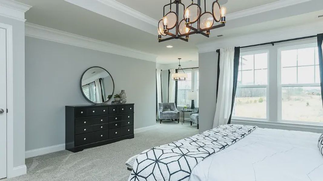 Furnished interior view inside a new home in Sidney Creek Single Family, Zebulon (Image 18).