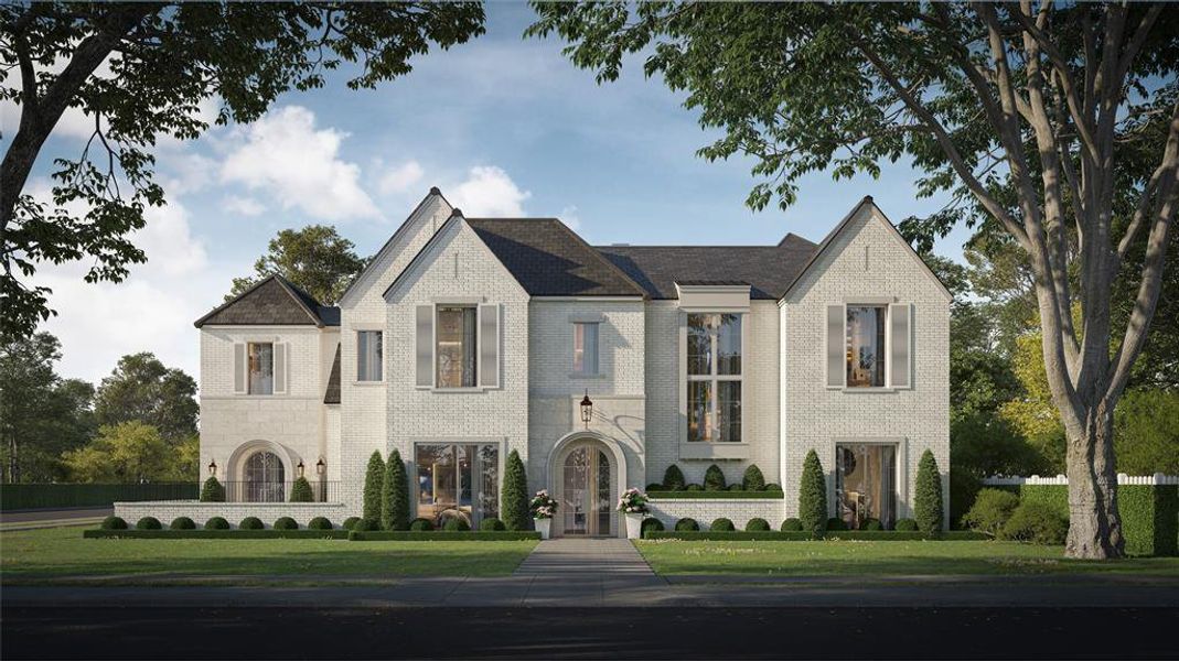 Front exterior of a new home in , Dallas, TX, highlighting curb appeal (Image 1). Front exterior of a new home in , Dallas, TX, highlighting curb appeal (Image 1).