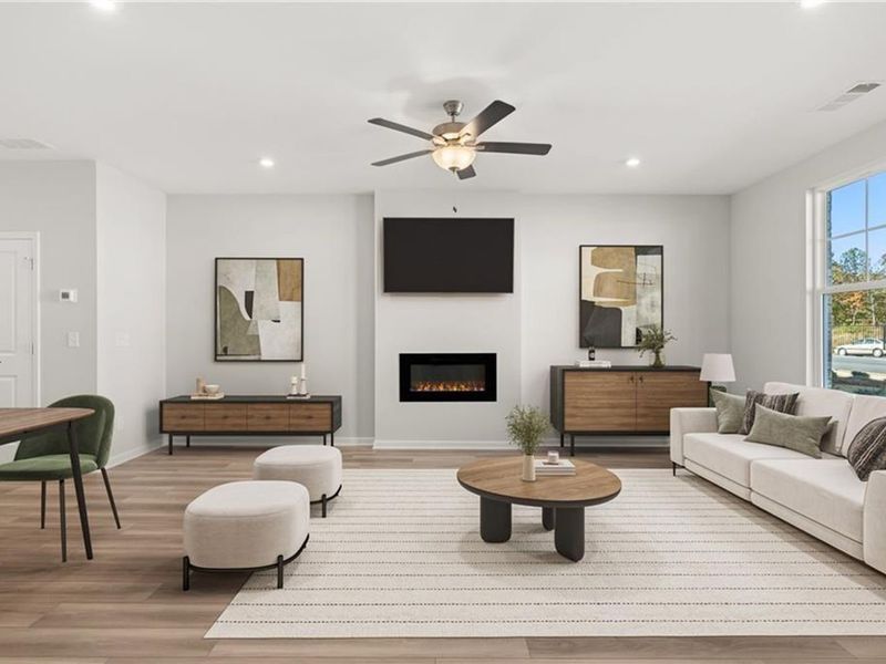 Furnished interior view inside a new home in Stegall Village, Emerson (Image 10). Furnished interior view inside a new home in Stegall Village, Emerson (Image 10).