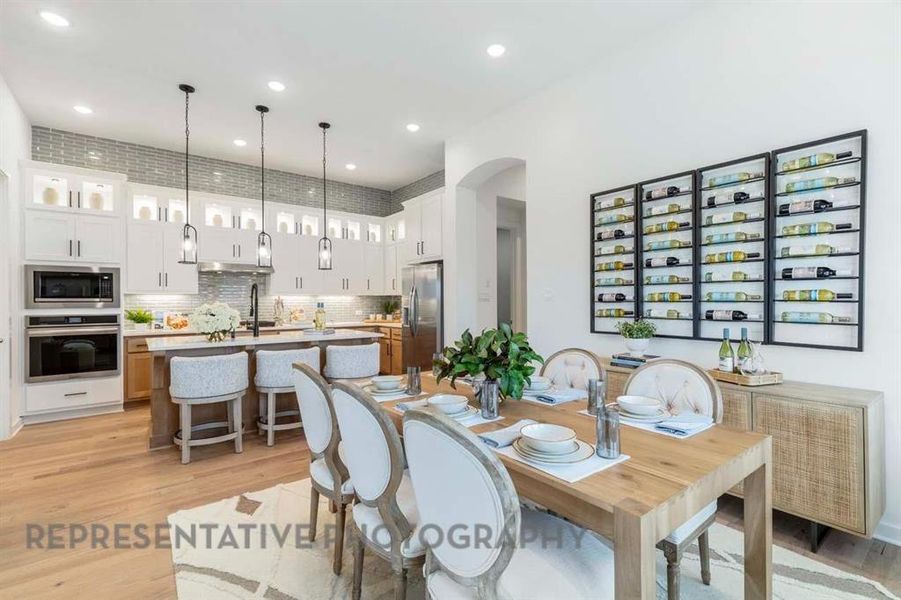 Furnished interior view inside a new home in Treeline, Justin (Image 29).