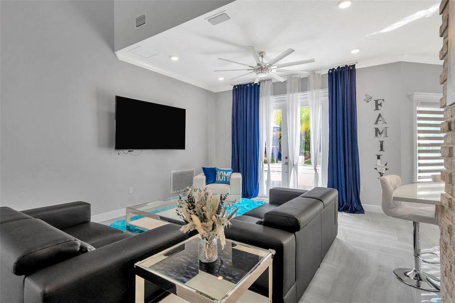 Furnished interior view inside a new home in , Lakeland (Image 38). Furnished interior view inside a new home in , Lakeland (Image 38).