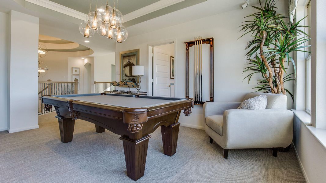 Furnished interior view inside a new home in Jordan Ranch, Katy (Image 45).