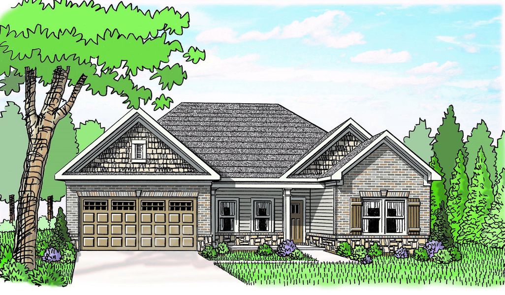 Representative rendering of the exterior for the The Everett by Reliant Homes (Image 17).