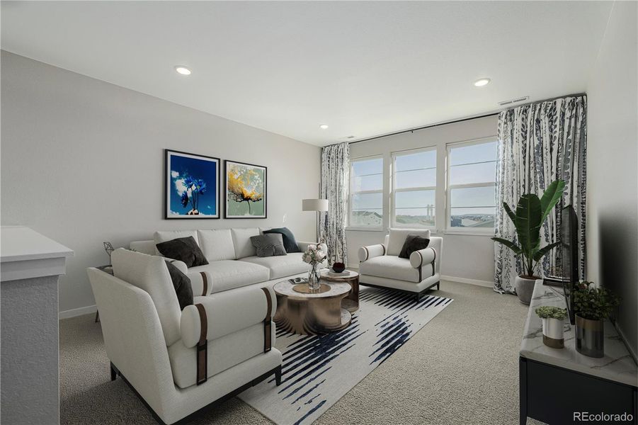 Furnished interior view inside a new home in , Aurora (Image 34).