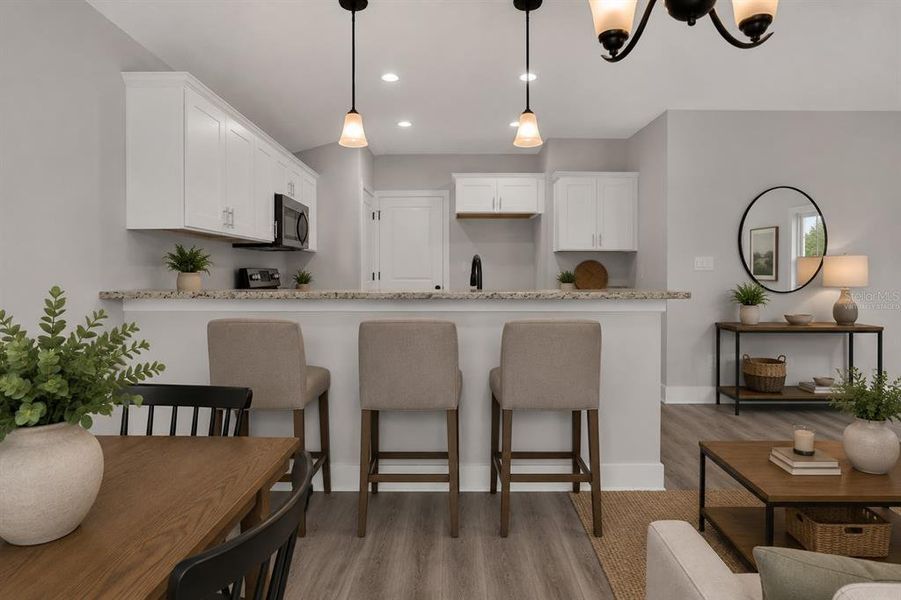 Furnished interior view inside a new home in , Sebring (Image 3).