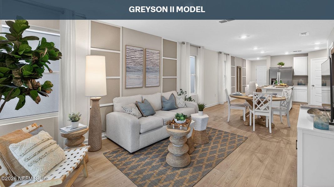 Furnished interior view inside a new home in Hansen Creek, Jacksonville (Image 11).