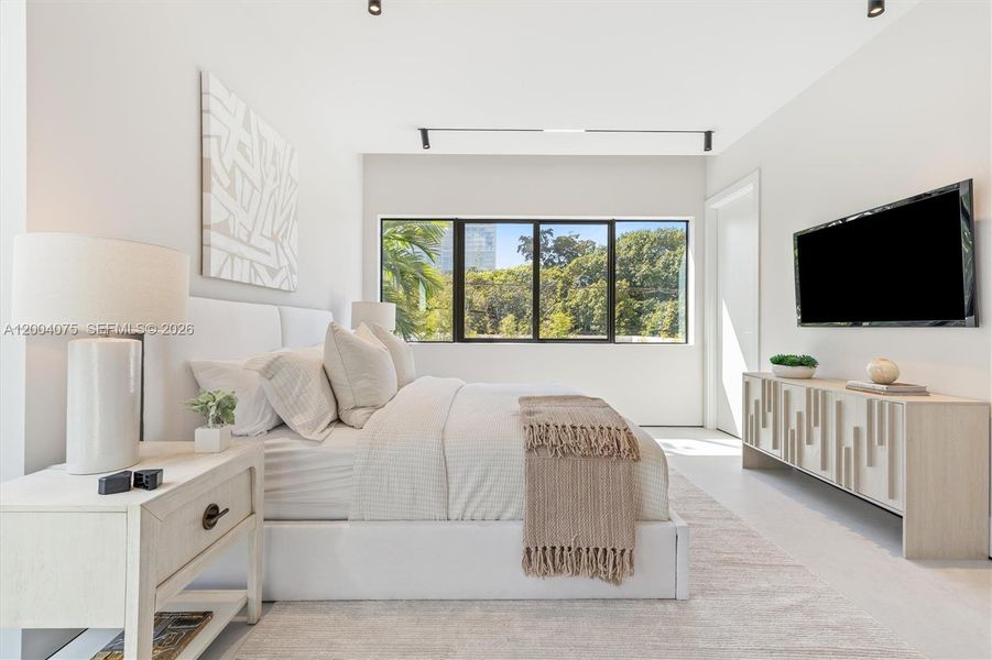 Furnished interior view inside a new home in , Miami (Image 13).