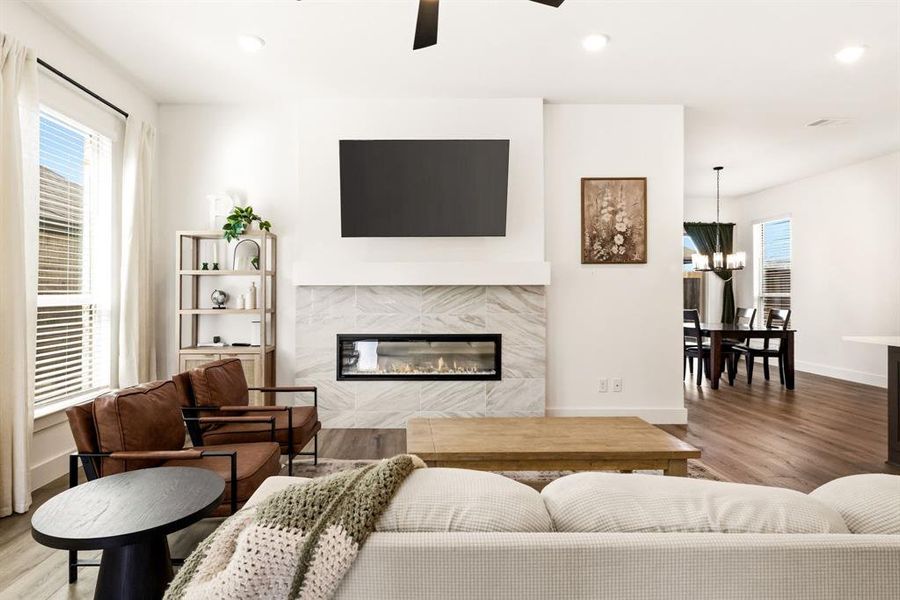Furnished interior view inside a new home in The Villages of Hurricane Creek, Anna (Image 25).