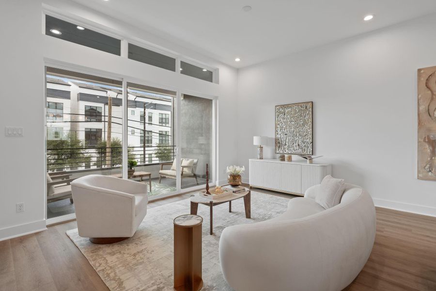 Furnished interior view inside a new home in , Houston (Image 8). Furnished interior view inside a new home in , Houston (Image 8).