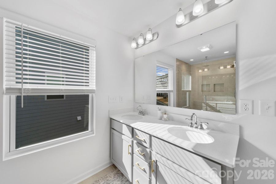 Primary Bathroom with Double Vanity