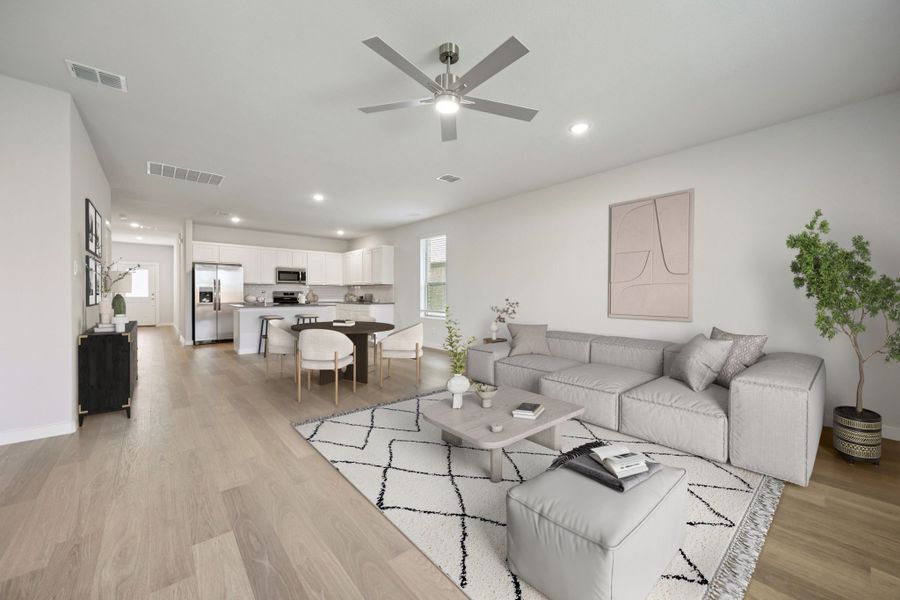 Living Room in the Haylee home plan by Trophy Signature Homes - REPRESENTATIVE PHOTO Living Room in the Haylee home plan by Trophy Signature Homes - REPRESENTATIVE PHOTO