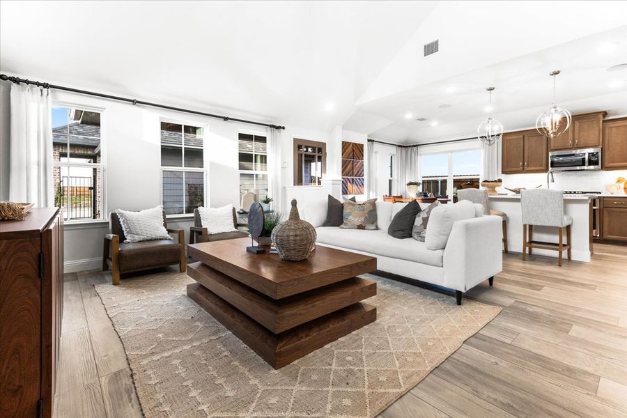 Furnished interior view inside a new home in The Reserve at Spiritas Ranch, Little Elm (Image 8).