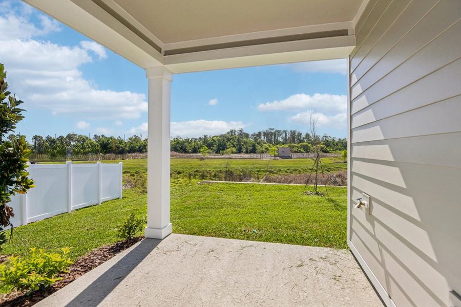 Covered back lanai