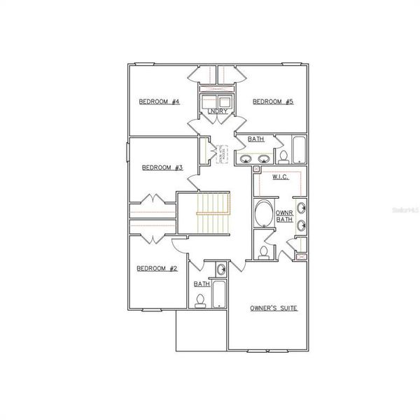 2D floor plan layout of this home in Crossvine Village, LaGrange, GA (Image 3).