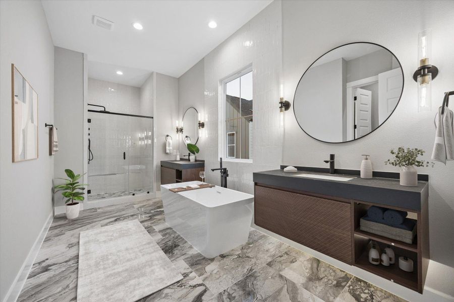 Furnished interior view inside a new home in , Houston (Image 30).