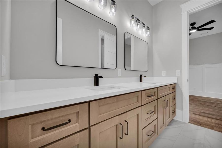 Furnished interior view inside a new home in , Monroe (Image 13).