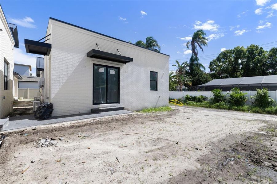 Exterior details and patio area of a home in , Tampa (Image 13). Exterior details and patio area of a home in , Tampa (Image 13).