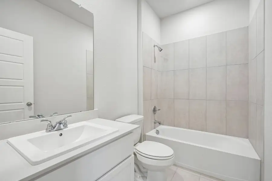 Bathroom in the Wimbledon home plan by Trophy Signature Homes