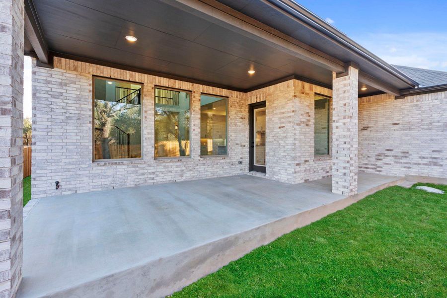 Rear Covered Patio