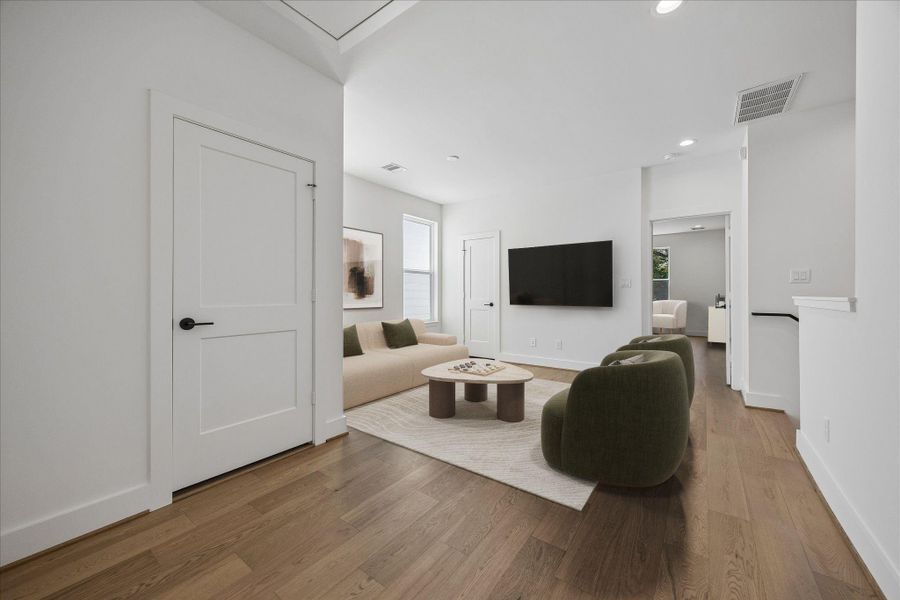 Furnished interior view inside a new home in , Houston (Image 10).