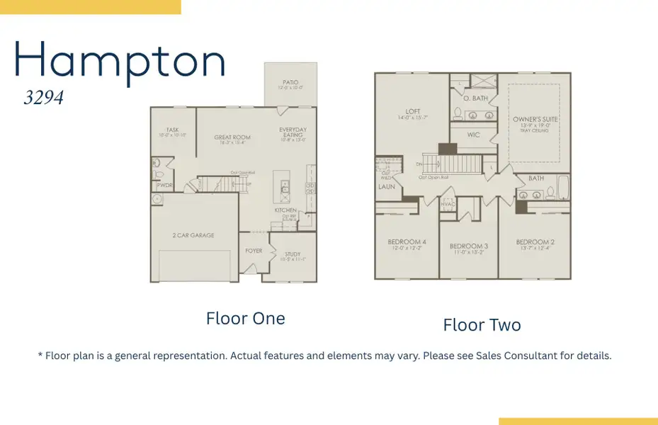 2D floor plan layout of this home in Crescent Cove, Myrtle Beach, SC (Image 3).