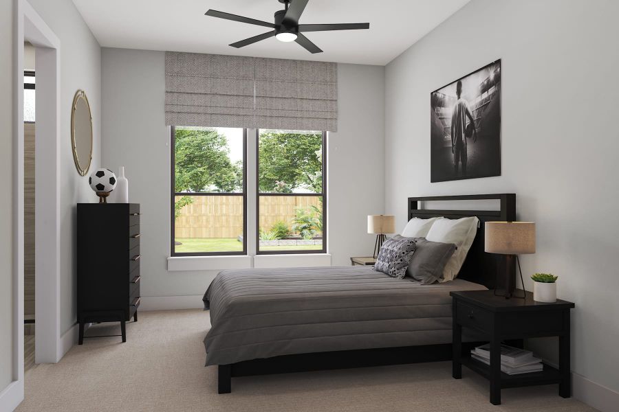 Representative furnished interior of a home built from the Veneto by Tri Pointe Homes in Legacy Grove, Montgomery (Image 23).