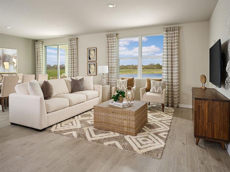 Furnished interior view inside a new home in Pine Ridge Meadows, Hudson (Image 7).