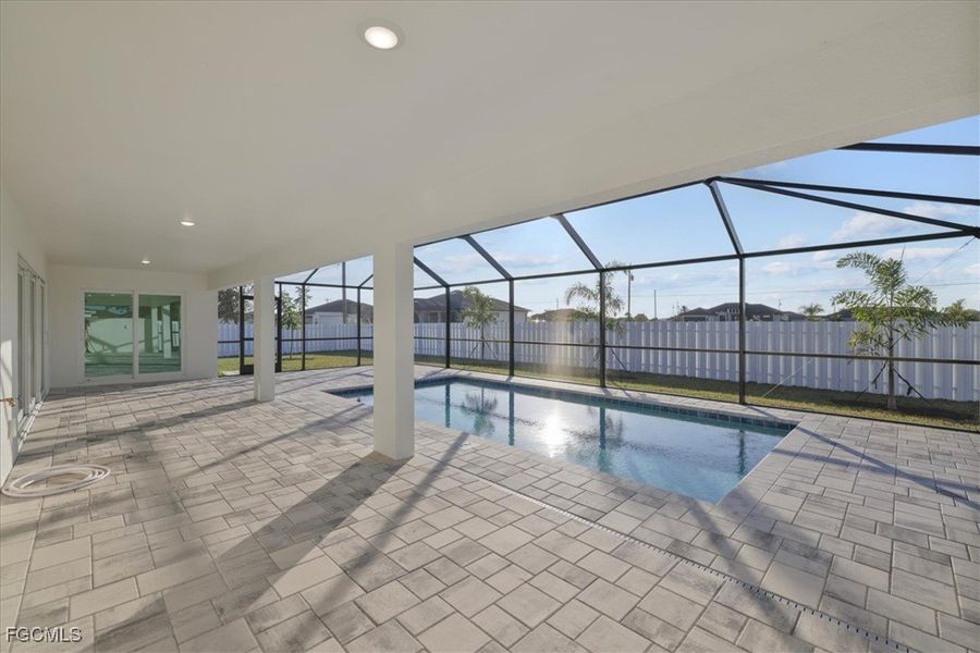 Exterior details and patio area of a home in Cape Coral, Cape Coral (Image 3).