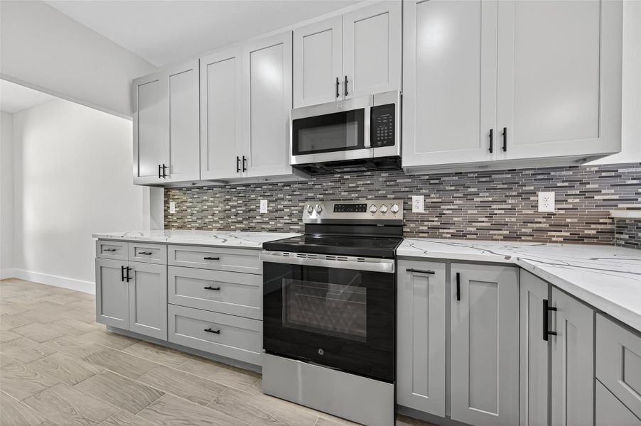 Furnished interior view inside a new home in , Cleveland (Image 13).