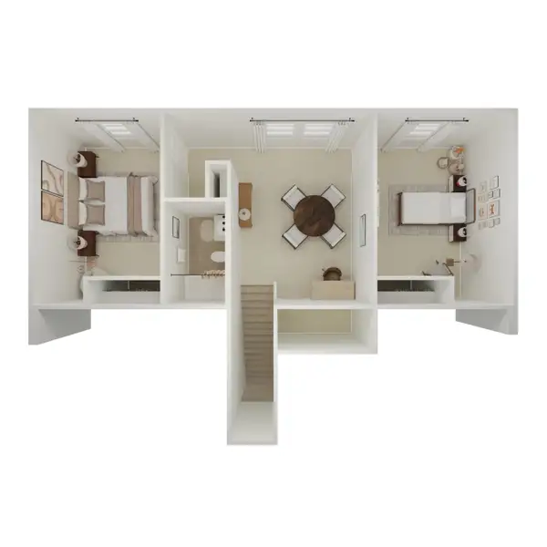 2D floor plan layout for the Honeysuckle II by K. Hovnanian® Homes in Ashland, Angleton, TX (Image 13). 2D floor plan layout for the Honeysuckle II by K. Hovnanian® Homes in Ashland, Angleton, TX (Image 13).