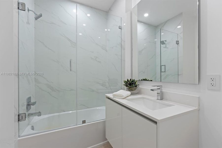 Furnished interior view inside a new home in , Miami (Image 9).