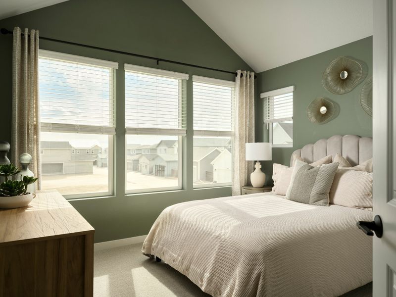 Representative furnished interior of a home built from the Tealight Six by Brookfield Residential in Barefoot, Firestone (Image 9).