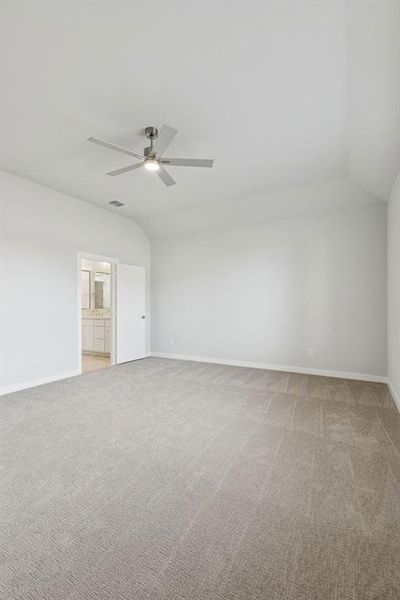 Primary Suite in the Stanley II home plan by Trophy Signature Homes – REPRESENTATIVE PHOTO