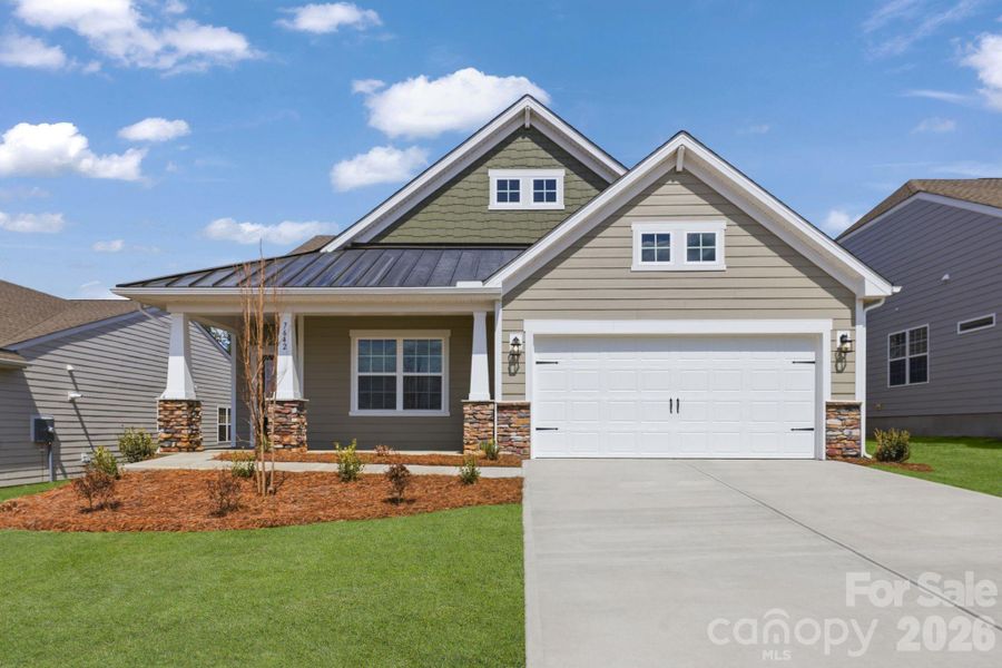 Front exterior of a new home in Roselyn, Lancaster, SC, highlighting curb appeal (Image 2).