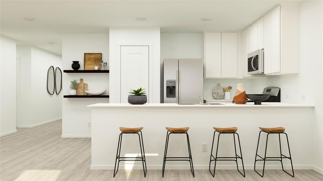 Furnished interior view inside a new home in Synova, Crosby (Image 10).