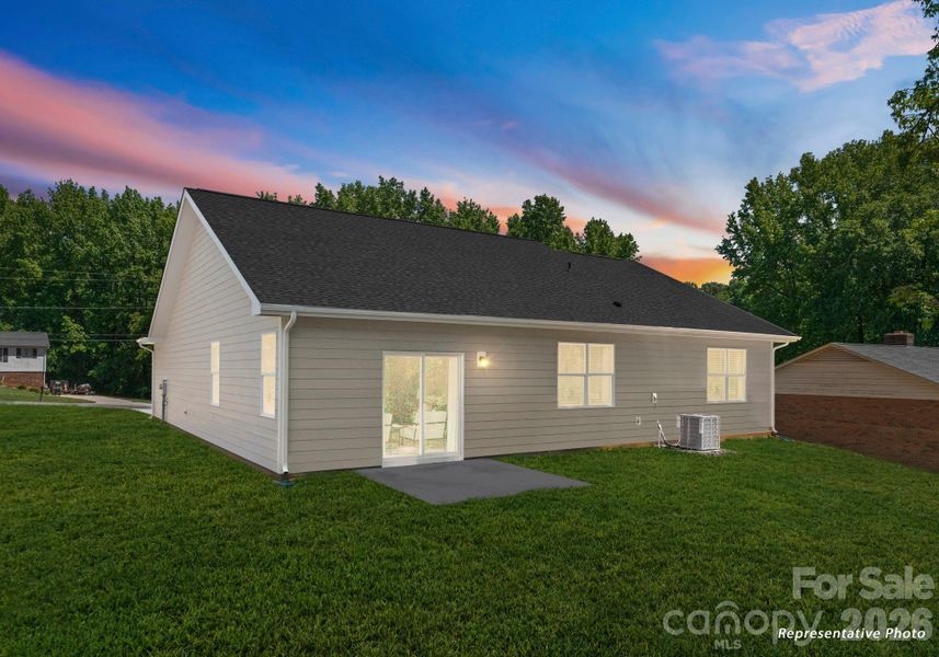 Exterior details and patio area of a home in , Charlotte (Image 27).